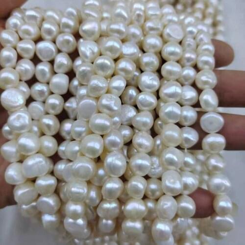 37 cm stone baroque pearl beads,10-11 mm 100% nature freshwater loose pearl with baroque shape-high luster-AA grade