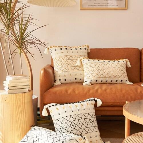 Tassels Cushion Cover Pillow Case Decorative Hand Woven Sofa Pillowcase Living Room Nordic Throw Cushion Covers For Home Decor