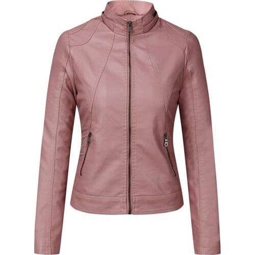 New leisure plus velvet womens leather jackets womens hooded autumn and winter short jackets warm leather