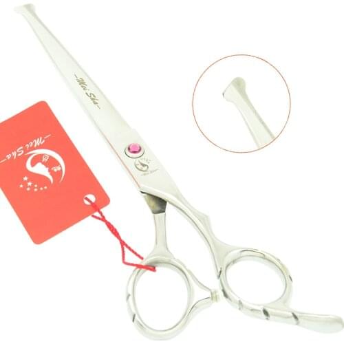 7.0" Pet Hair Scissors Safety Rounded Tips Grooming Cutting Shears Sharp Edge Animal Hairdressing Cutting Tesoura Tools HB0075