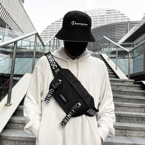 New Solid Color Chest Bag Men Waist Bag Fashion Designer Casual Mens Small Shoulder Bag Student Shoulder Sports Waist Bag Women