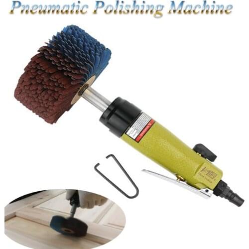 Pneumatic Grinding Machine Abrasive Cloth Wheel Primer Brush Woodworking Groove Line Air Polishing Grinder Wheel Tool BM-BL3