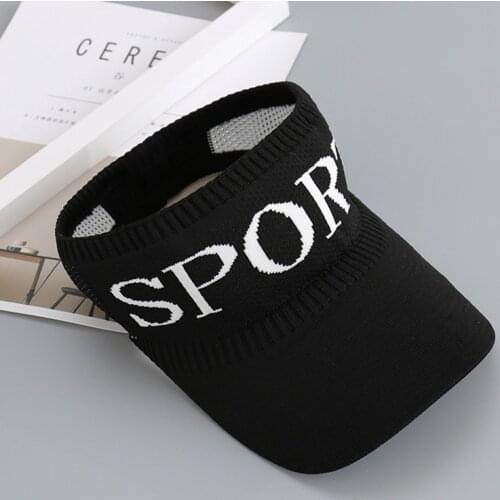 Womens Casual Trip Travel Sun Visor Caps Knitted Hats SPORT Topless Empty Exposed Sunshade Beach Hat