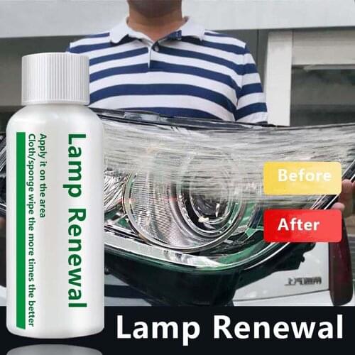 20/50ml Car Lights Renewal Liquid Headlight Restoration Lamp Renovation Agent Polishing Coat Maintenance Motorcycle Accessories