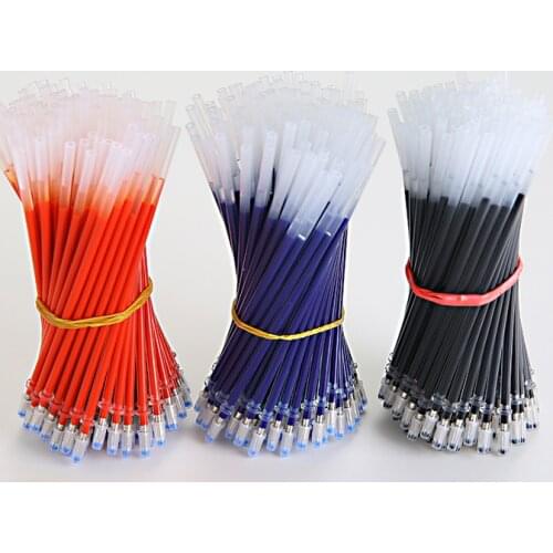 10PCS New Neutral Ink Gel Pen Refill Neutral Pen Good Quality Refill Black Blue Red 0.5mm Bullet Refill Office School