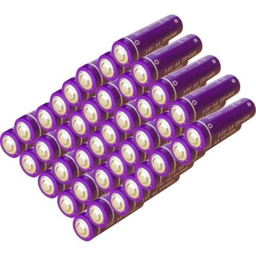 100Pcs PKCELL ER14505 Battery aa 3.6V 2400mah ER 14505 Lithium Battery 2A Batteries Superior LR6 R6P 1.5V Batteries