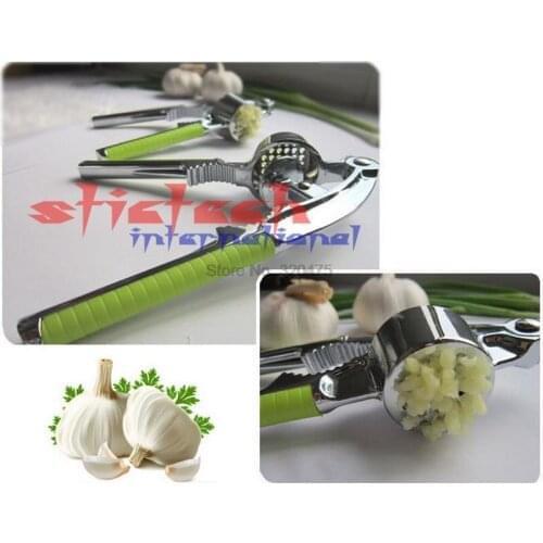 By dhl or ems 20 pcs Stainless Steel Kitchen Vegetable Tool Alloy Ginge Crusher Garlic Presses