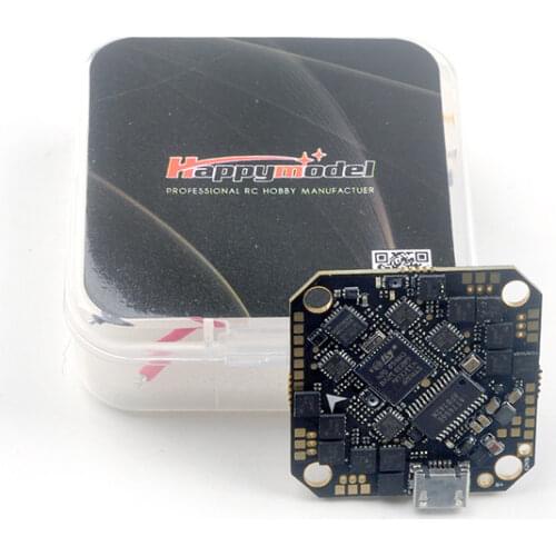 Happymodel CrazyF411 PRO F4 Flight Controller Built-in 20A ESC OSD Frsky Receiver AIO 2-4S for FPV Toothpick Cinewhoop Drones