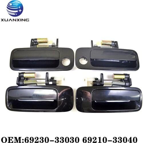 69230-33030 69210-33040 Door Handle Non Painted Black Rear Right Replacement For 1997-2001 Toyota Camry