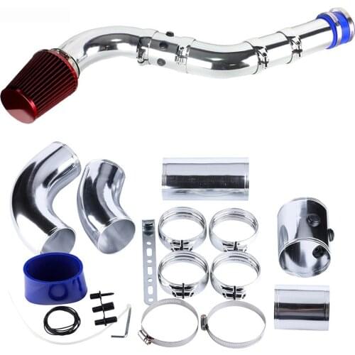 76MM universal cold air filter intake pipe combination performance induction car intake pipe hose modification kit