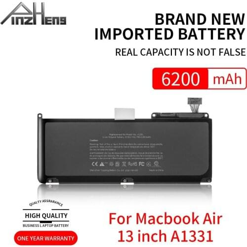 PINZHENG New Laptop Battery For Apple MacBook Air 13 Inch A1331 A1342 Unibody MC207LL/A MC516LL/A 2009 2010 Replace With Tools