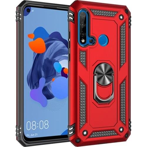 For Huawei P20 LITE 2019 Case Magnet Car Ring Stand Holder Cover For Huawei P20LITE 2019 6.4" Coque Capa Silicone Bumper Coque