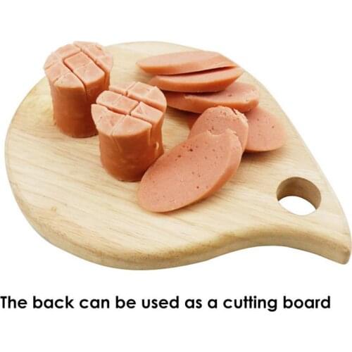 Home Mini Cutting Board Small Fruit Cutting Board Solid Rubber Wooden Board For Travel Outdoor Dormitory