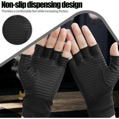 Droppshiping Copper Fiber Compression Arthritis Gloves Pain Relief Wrist Joints Support Brace MFJ99