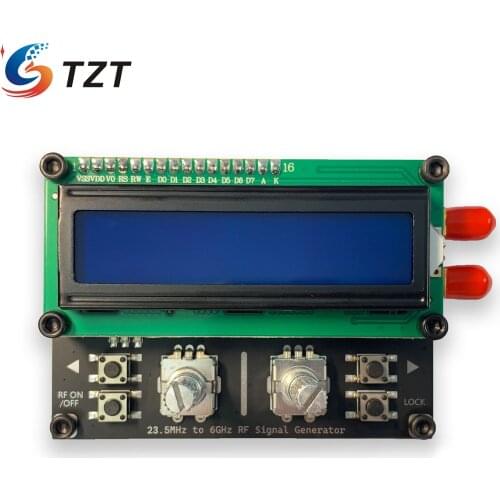 TZT MAX2870 RF Signal Generator 23.5MHz~6GHz RF Signal Source USB Power Supply SMA Differential Output