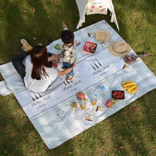 Creative Camping Mat Table Cloth Folding Camping Mattress Outdoor Waterproof Beach Picnic Blanket Mat Hiking BeachPad