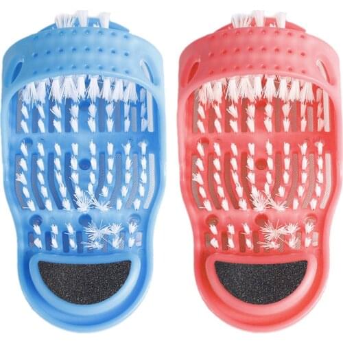 Foot Massager Slippers Pumice Stone Scrubber Comfotable Feet Heel Care Exfoliating Heel Rubbing Foot Plastic Brush