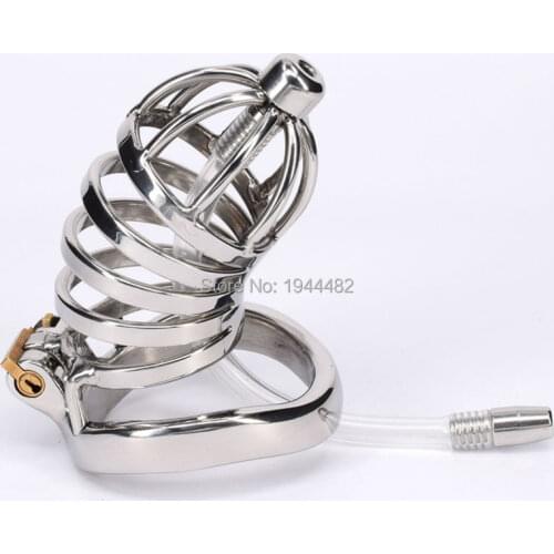 Stainless Steel Male Chastity Belt Bondage Toys Metal With Removable Urethral Sound Cock Cage For Men Gay Adult Sex Product