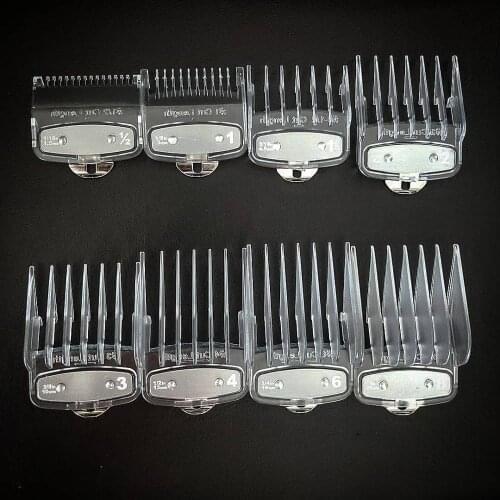 Mythus Clear Crystal Replacement Hair Clipper Guard Hair Cutting Attachment Guide Comb Transparent Hair Clipper Limit Comb