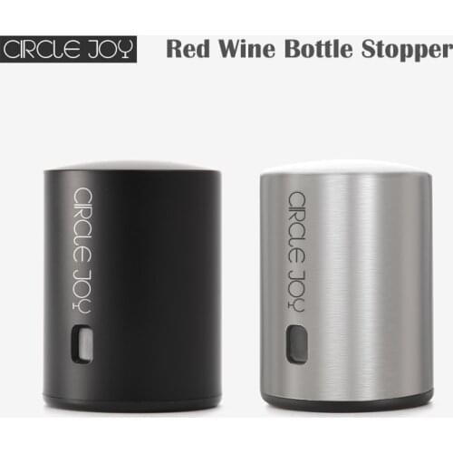 Original Circle Joy Smart Red Wine Stopper Stainless Steel Vacuum Memory Wine Stopper Wine Corks Mini Plug Wine Stopper
