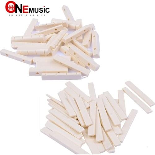 500PCS Plastic Saddle and Nut for Ukulele UK 4 String Hawaii Guitar Parts Ivory