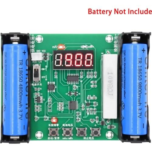XH-M240 18650 Lithium Battery Capacity Tester maH mwH Digital Discharge Electronic Load Battery Monitor Meter