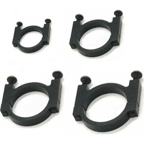 4PCS 16mm 20mm 25mm 30mm Carbon Tube Clip Aluminum Alloy Pipe Clamp Connector Fixture Holder for RC UAV Drone Multicopter