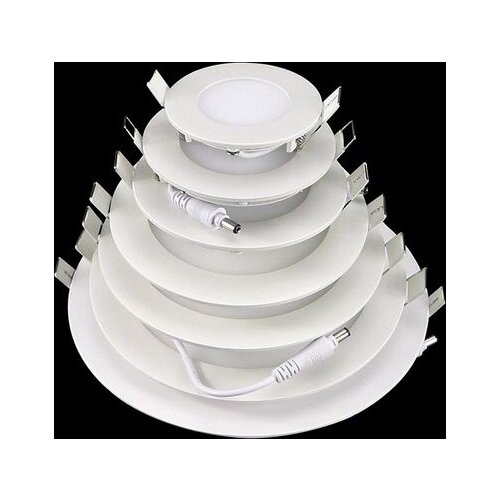 Ultra Thin led downlight dimmable 3w 4w 6w 9w 12w 15w 18w Round Recessed Spotlights Ceiling Led encastrable panel light 90-265V