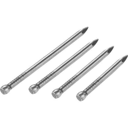 Uxcell Finishing Nails Hand-Drive Carbon Steel 25mm/28mm/30mm/38mm Totally 500pcs