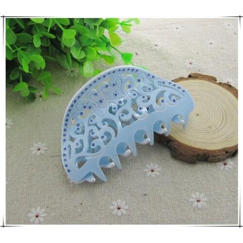 Hair Jewelry Store Fashion Jewelry Acrylic Printing Flowers White Rhinestone Hair Claws Hair Accessories