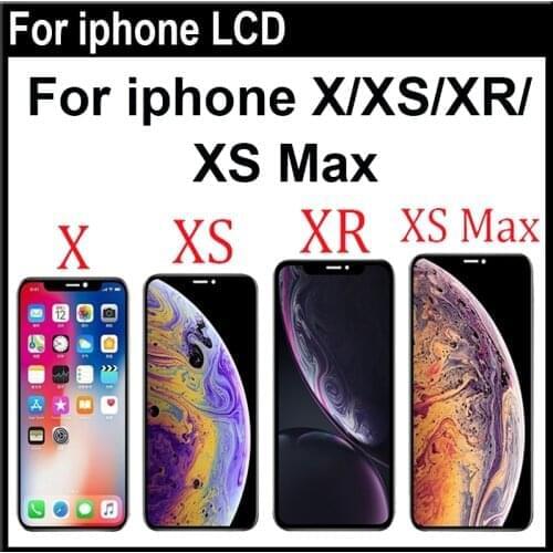 High Quality OEM OLED For iPhone X XS XR XS MAX LCD Display Touch Screen Replacement with 3D Touch Digeiter Assembly