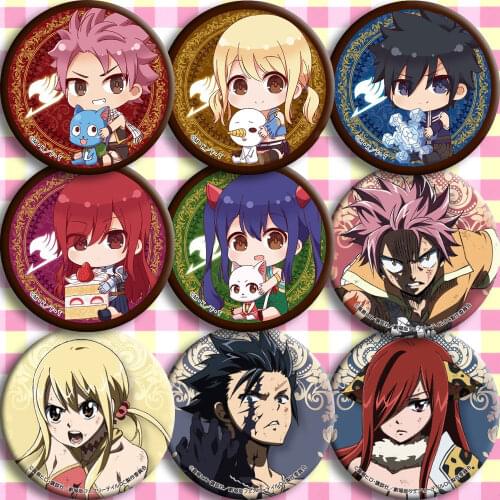 1pc Fairy tail Lucy anime badge around 58mm Backpacks Clothes Decoration