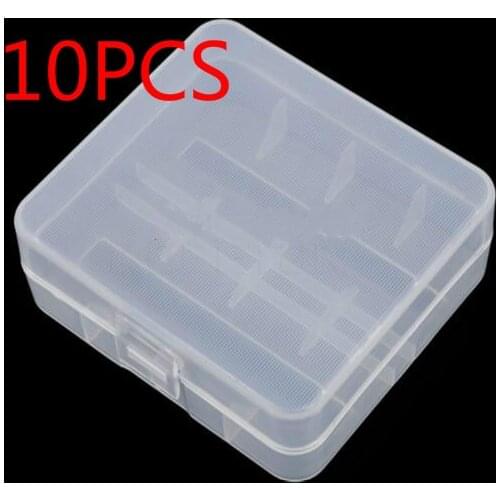 10PCS kebidumei Practical PVC Battery Storage Box Battery Holder Case Suitable for 2pcs 26650 batteries Keeping batteries safe