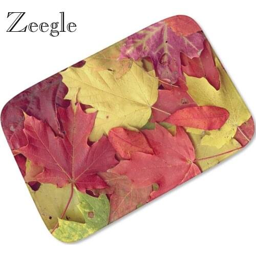 3D Creative Printed Floor Mat Flannel Outdoor Front Door Rugs Anti-slip Floor Mats for Living Rooms Carpet for Kitchen