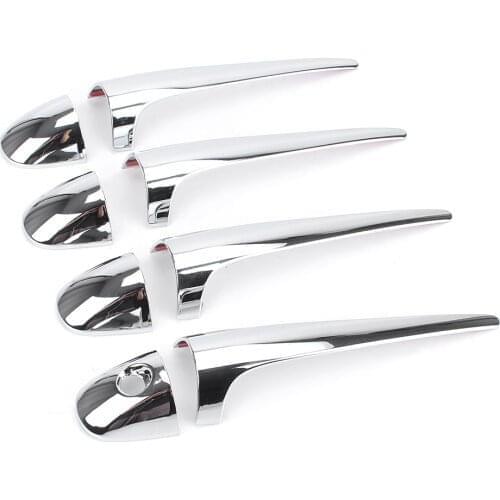 8 Pcs Car Door Handle Cover Chrome ABS Exterior Moulding Trims For Toyota RAV 4 2014 2015 2016 2017 2018/ RAV4 14 15 16 17 18