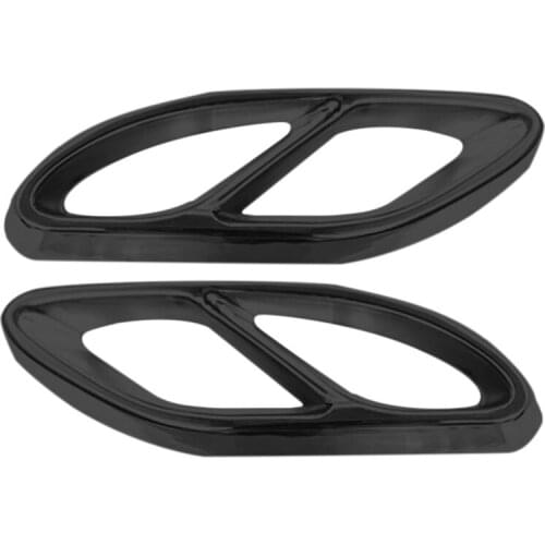 Car Tail Throat Exhaust Trim Frame Four Exhaust Hole Covers for Mercedes-Benz A-Class W177 A220 A250 2019-2021