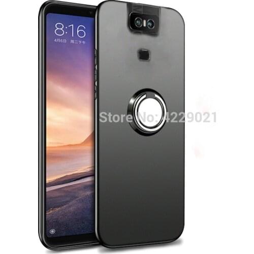 For ASUS ZS630KL I01WD Case ASUS ZS630KL Luxury Silicone Magnetic Magnet Car Finger Ring Case For Asus Zenfone 6 6Z ZS630KL 2019