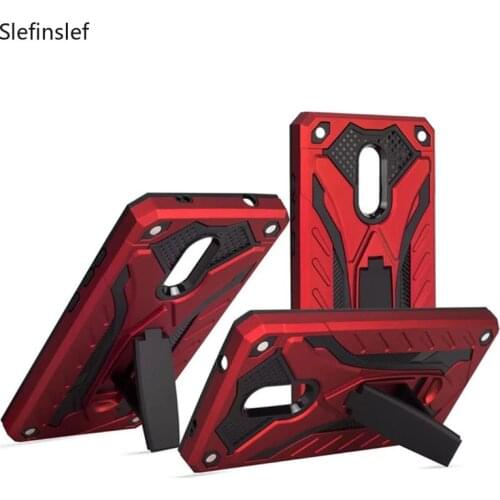 Kickstand Hard PC TPU Rubber Armor For Xiaomi Redmi Note 4 4X Coque Redmi Note 7 7 Pro 4A 6A K20 Pro Mi 9T Pro CC9 A3 Lite Case
