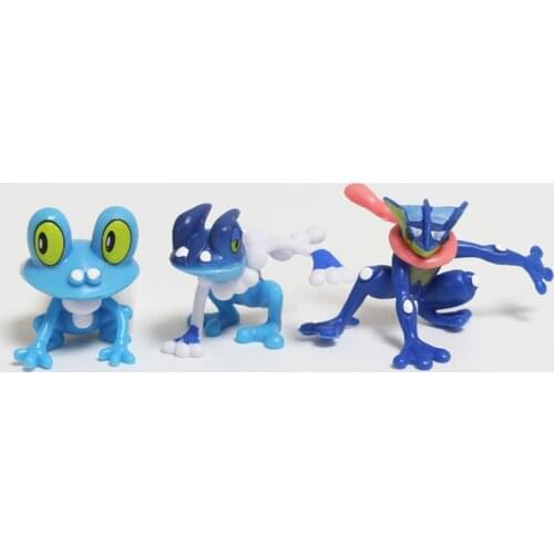 Pokemon Sixth Generation Froakie Doll Frogadier Model Greninja Action Figure Collection