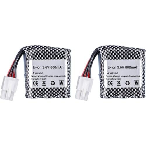 2pcs 9.6V 800mah Li-ion Battery for Mouster 9912 S912 9115 9116 S911 RC Car RC Truck Spare 9115 9116 Rechargeable battery 16500