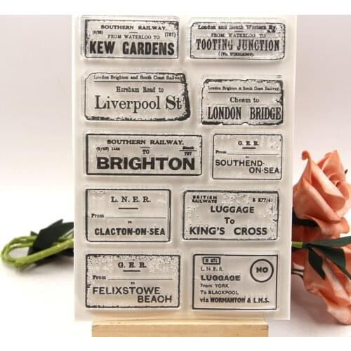 KLJUYP Tags Clear Stamps Scrapbook Paper Craft Clear stamp scrapbooking