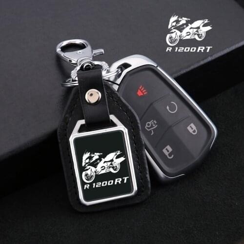 For BMW R1200RT R1200 RT R 1200RT 2013-2021 Fashion motorcycle leather key ring Keychain with logo Accessories