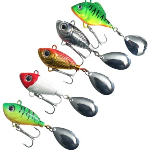 Sea Trolling Fishing Bait Sequins Mini VIB Fishing Lures Tackle Vibration Spinner False Bait