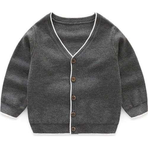 Autumn Infant Boy Knits Sweater Newborn Baby Cardigan For Boys Girls Warm Toddler Boy Cotton Cardigan Outerwear Spring Clothes