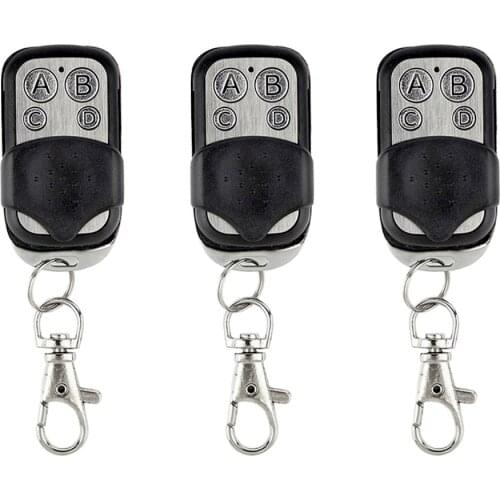 1Pcs/lot Smart 433MHz RF Remote Controller With 4 Buttons Wireless for Wall LED Light Switch Garage Door Remote Control For Gate