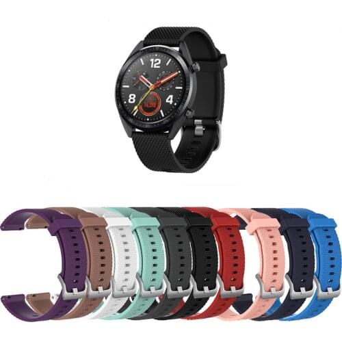 22mm Watchband For Huawei Watch GT Strap Silicone Band For Honor watch Magic For Ticwatch Pro Smart Replacement