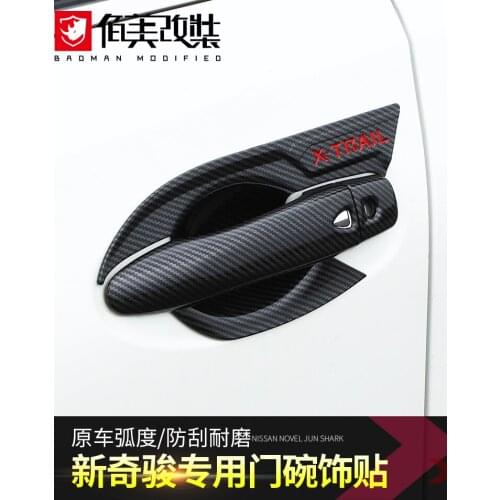 Car styling Chrome Handle cover outside outer door cup bowl accessories moulding trim For Nissan X-Trail X Trail T32 2014-2020