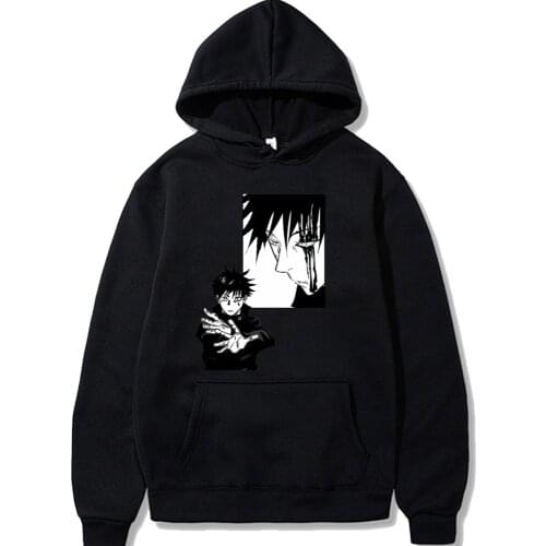 Japanese Anime Jujutsu Kaisen Hoodies Streetwear Winter Coat Fashion Hoodie Sweatshirt Unisex Hoodie Men Womens