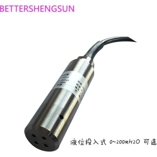 Pt3511 Input Liquid Level Transmitter Water Level Sensor 0-1 M Water Tank 2 M 3 M 4 M MH O 4-20mA