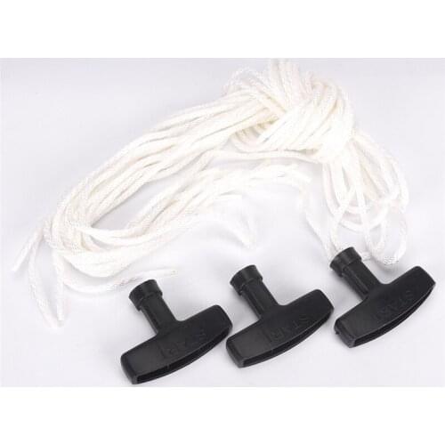 High Quality 4MM 1.1M Universal Lawnmowers Pull Handle Starter Start Cord with Rope Engine Petrol Cabinet Pulls